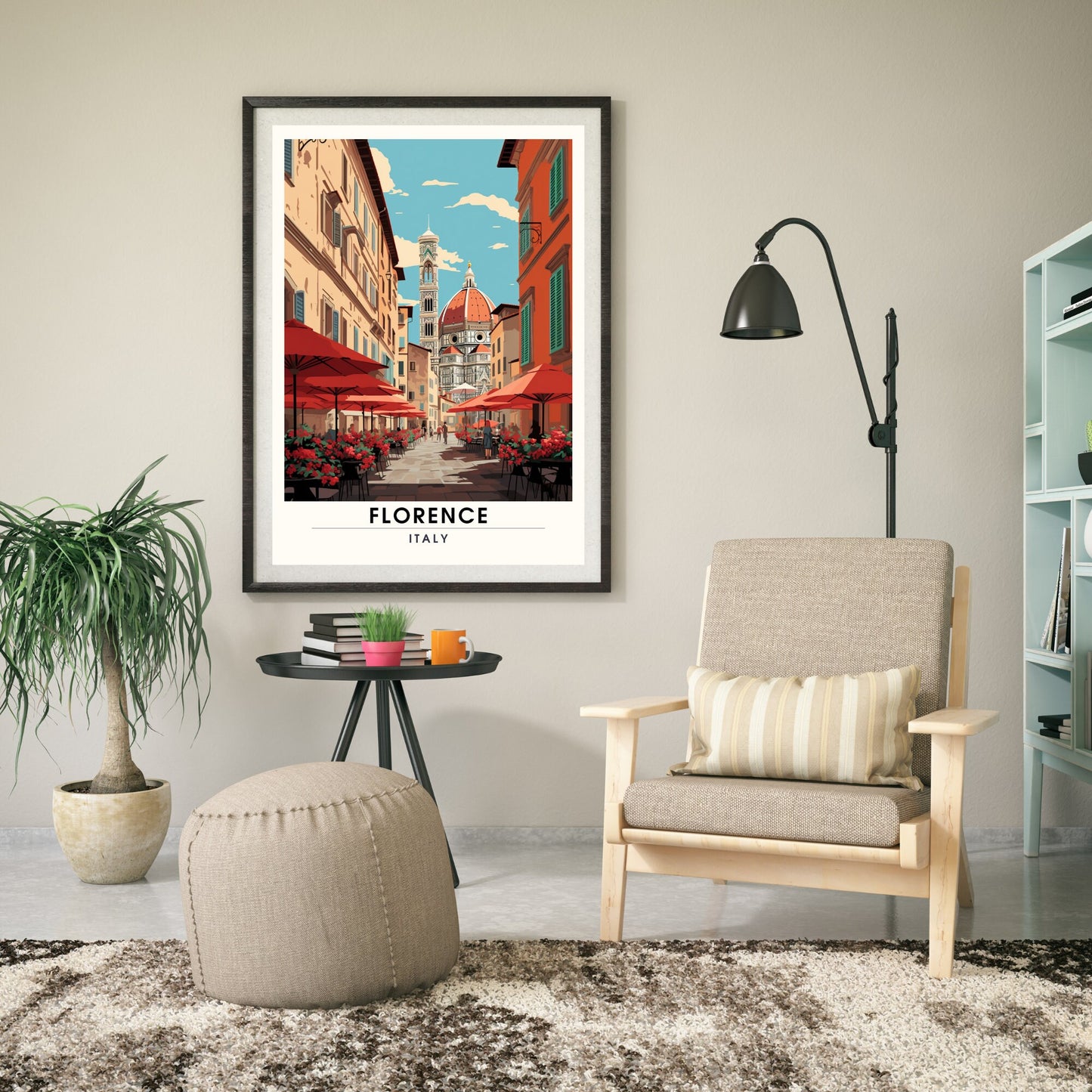 Impression Florence | poster de voyage Florence, Italie