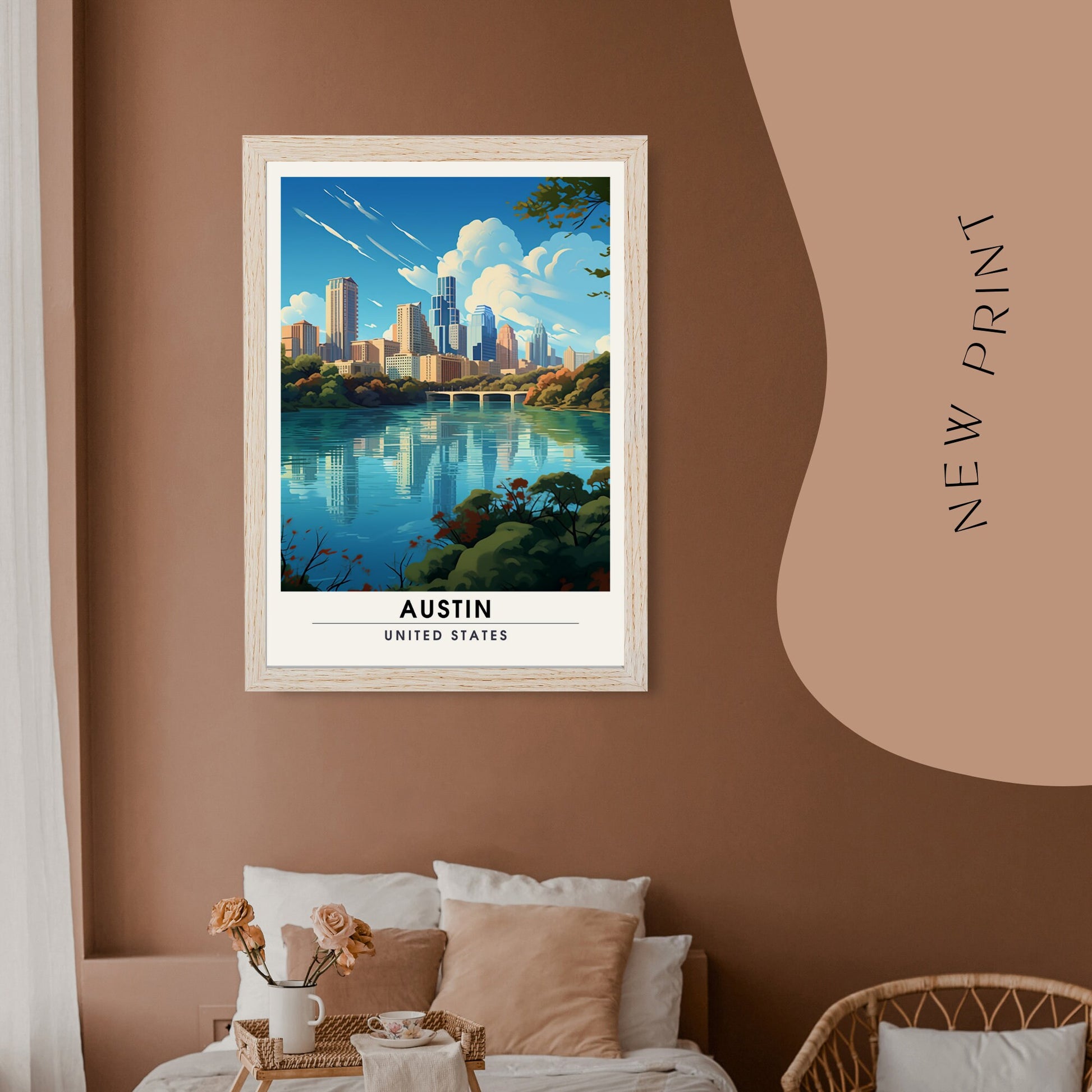 Impression Austin | Impression de voyage Austin | Poster Texas