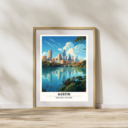 Impression Austin | Impression de voyage Austin | Poster Texas