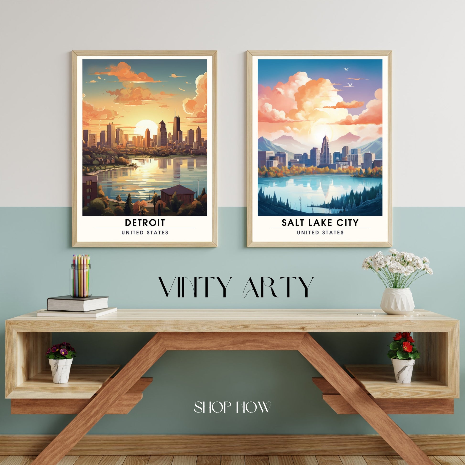 Impression Salt Lake City | Impression de voyage Salt Lake City | Poster Utah