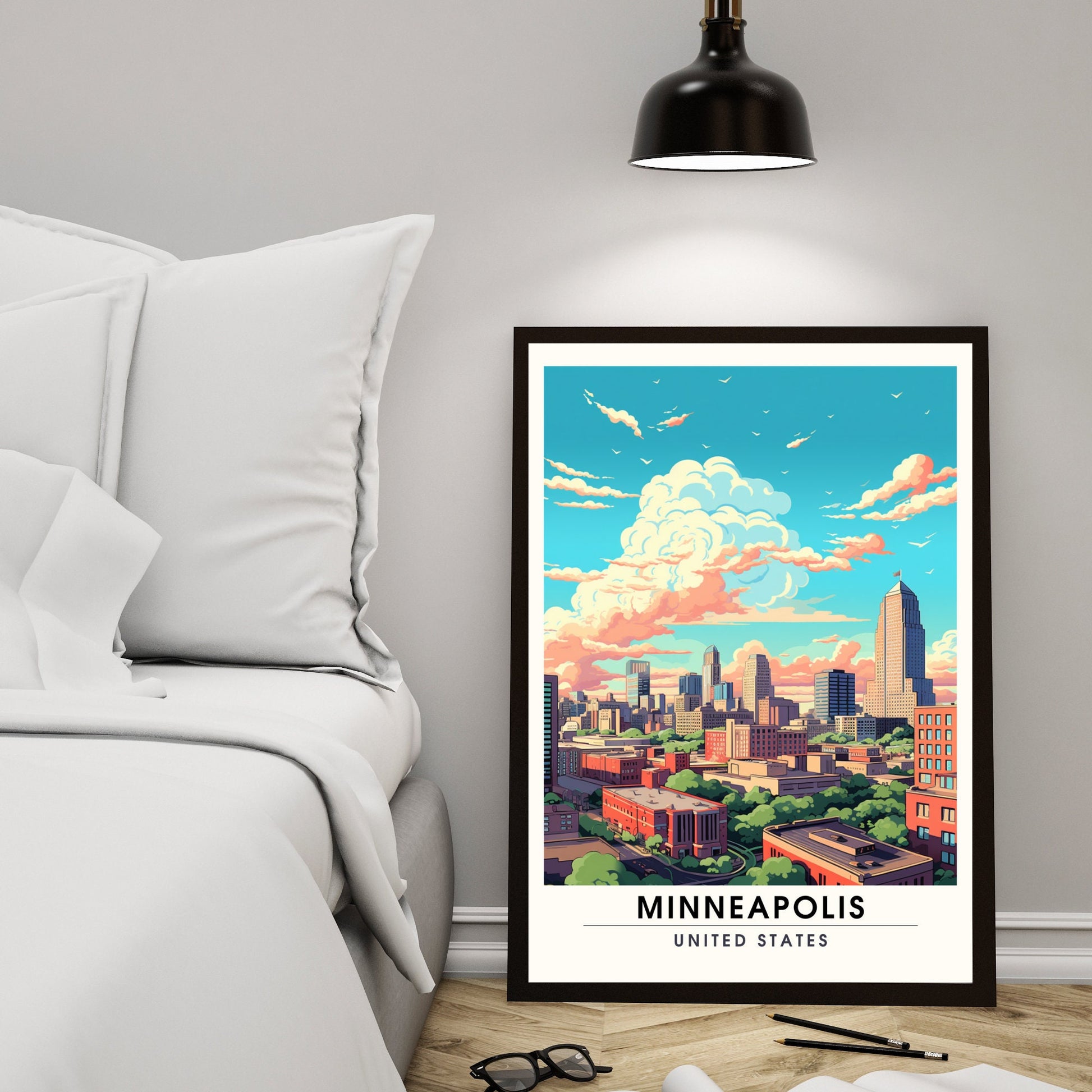 Impression Minneapolis | Impression de voyage Minneapolis | Poster Minnesota