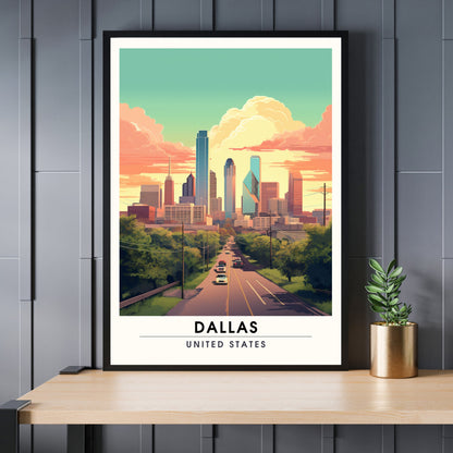 Impression Dallas | Impression de voyage Dallas | Poster Dallas