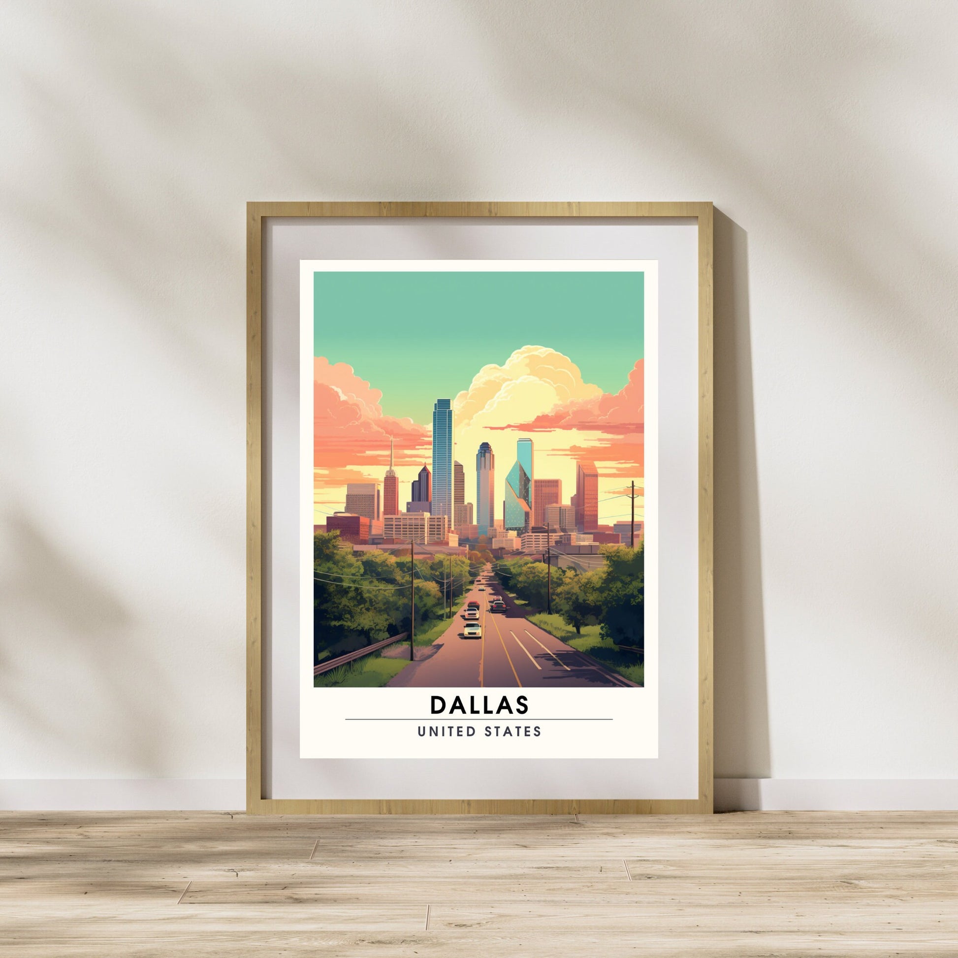 Impression Dallas | Impression de voyage Dallas | Poster Dallas