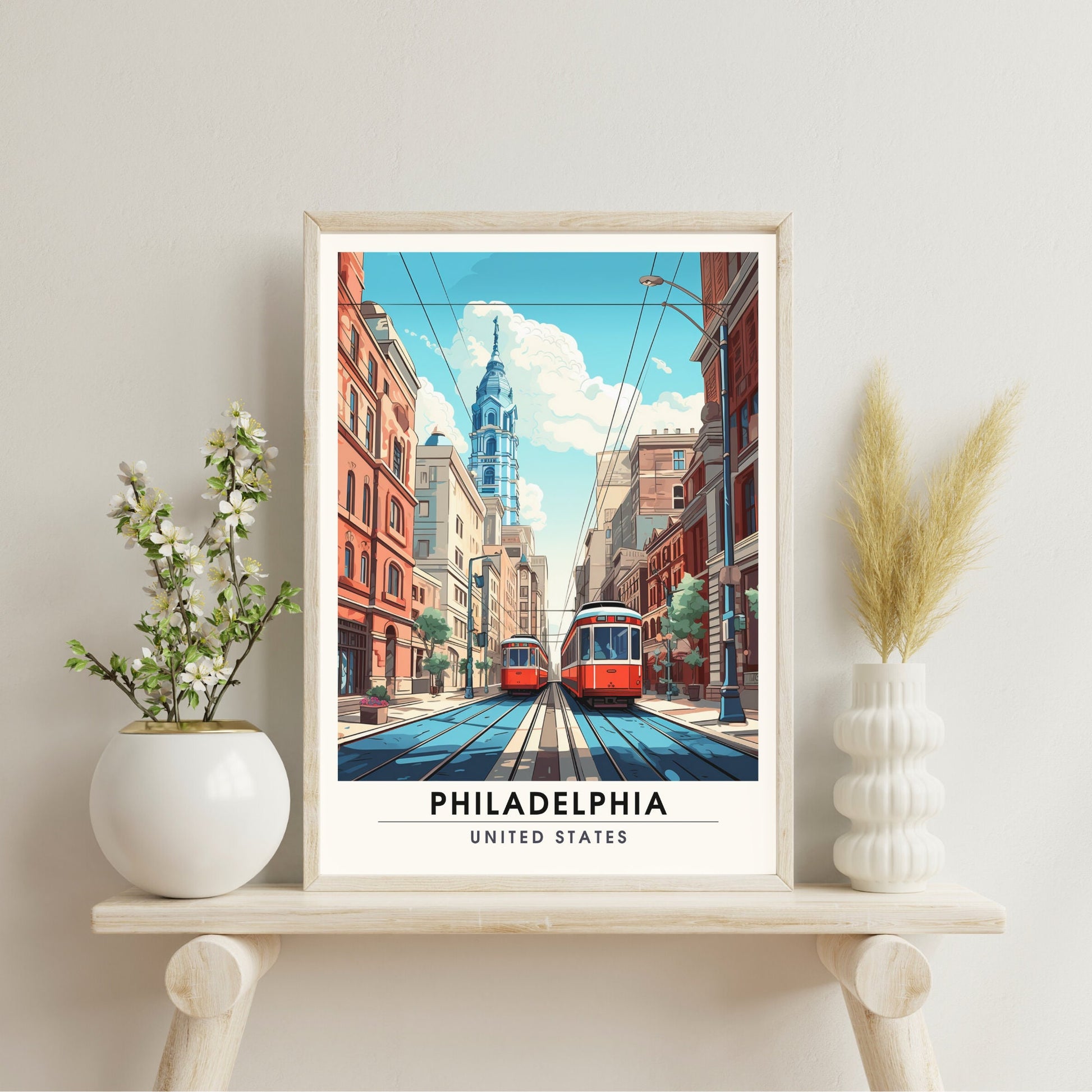 Impression Philadelphie | Impression de voyage Philadelphie | poster Philadelphie