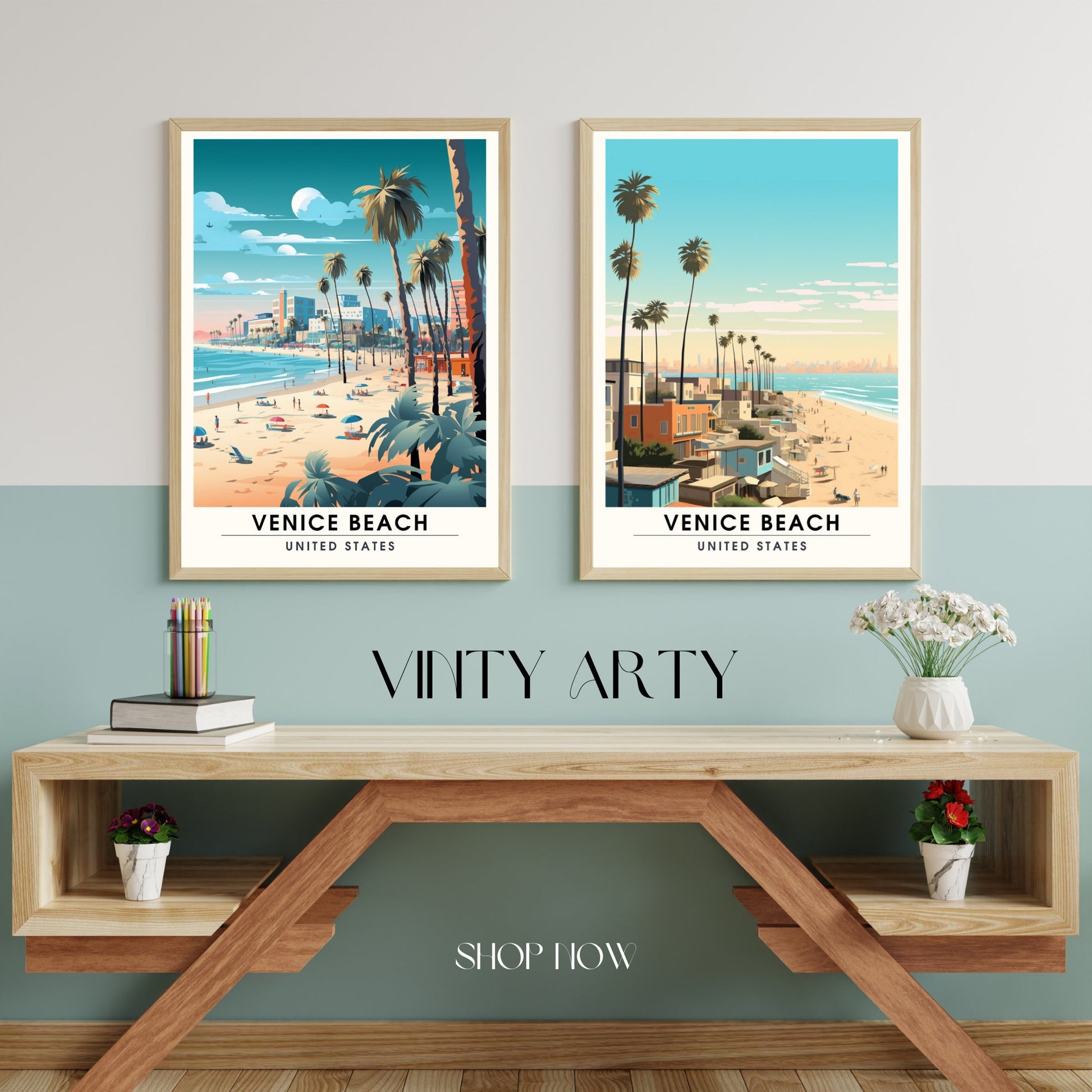 Impression Venice Beach | Impression de voyage Venice Beach | Poster Venice Beach