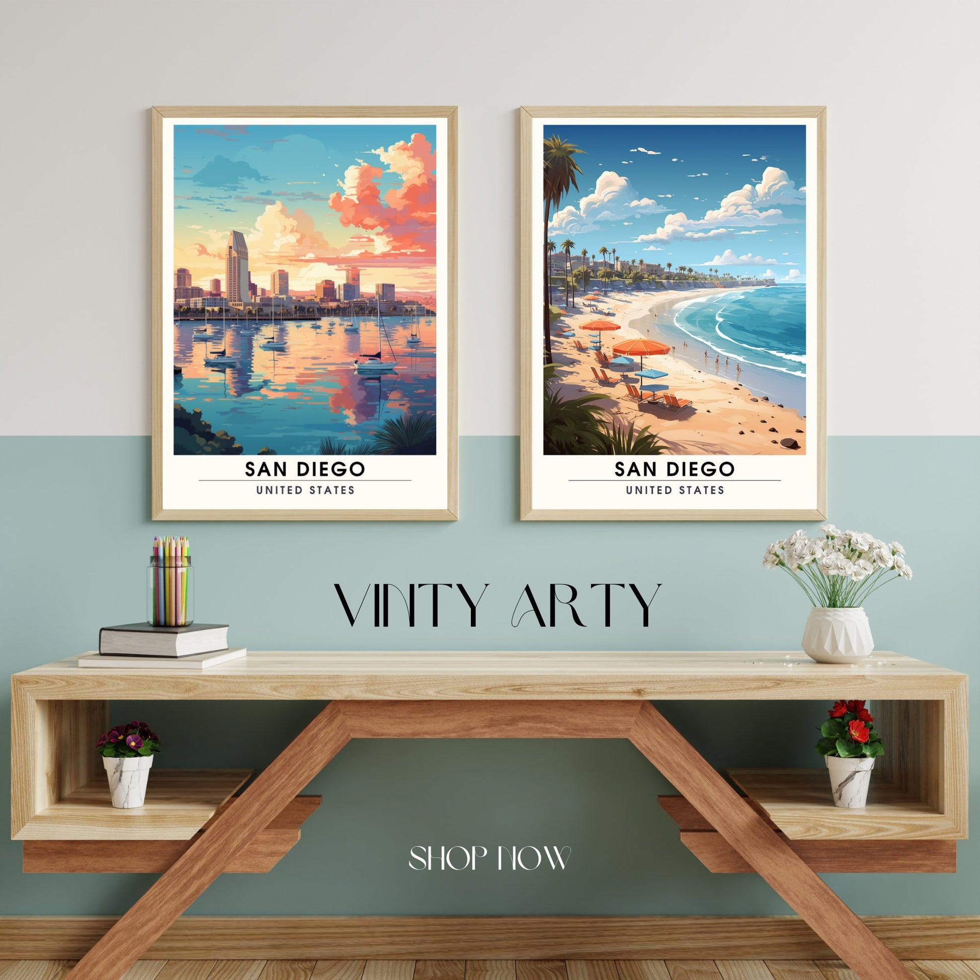 Impression San Diego | Impression de voyage San Diego | Poster San Diego