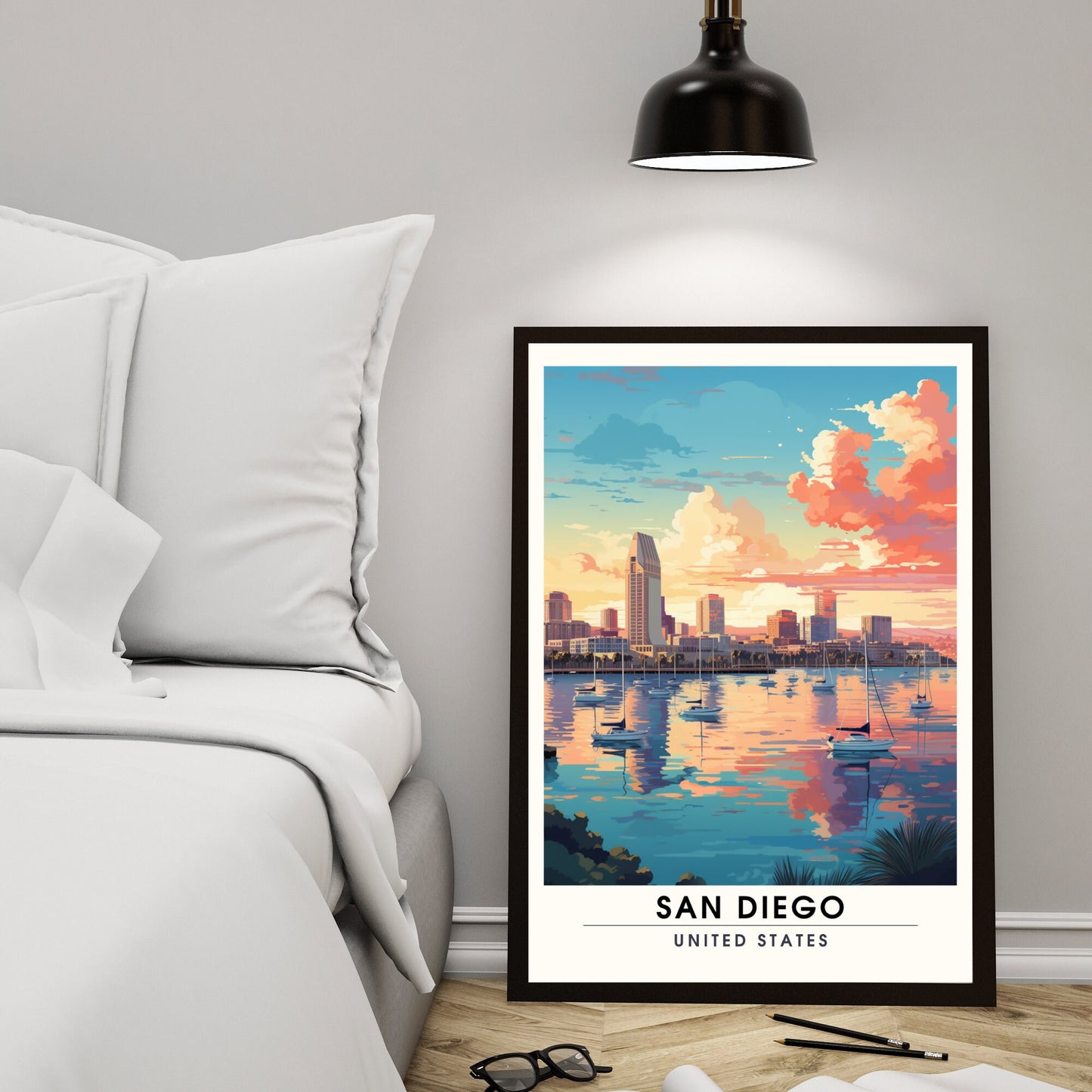 Impression San Diego | Impression de voyage San Diego | Poster San Diego