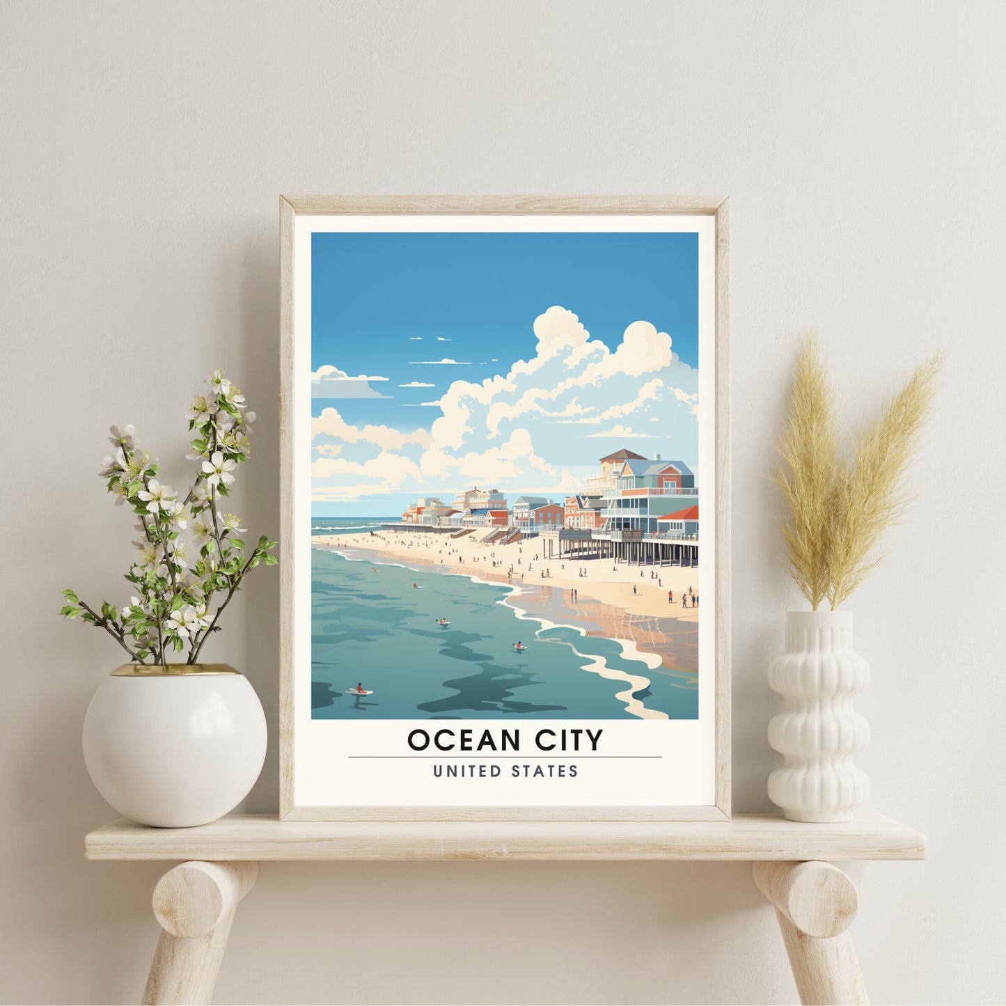 Impression Ocean City | impression de voyage plage de Ocean City, Maryland