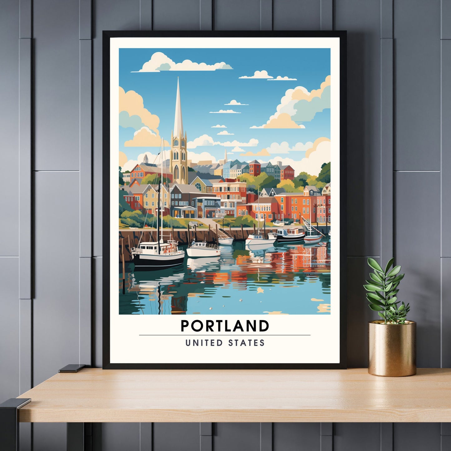 Impression Portland | impression de voyage Portland | Poster Port de Portland