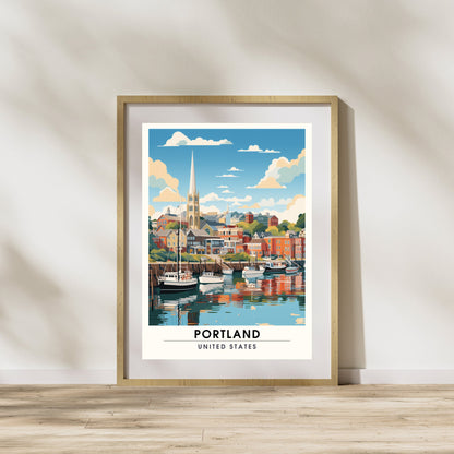 Impression Portland | impression de voyage Portland | Poster Port de Portland