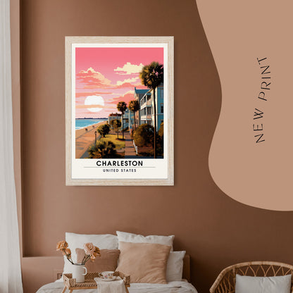 Impression Charleston | Impression de voyage Charleston | Poster Caroline du Sud