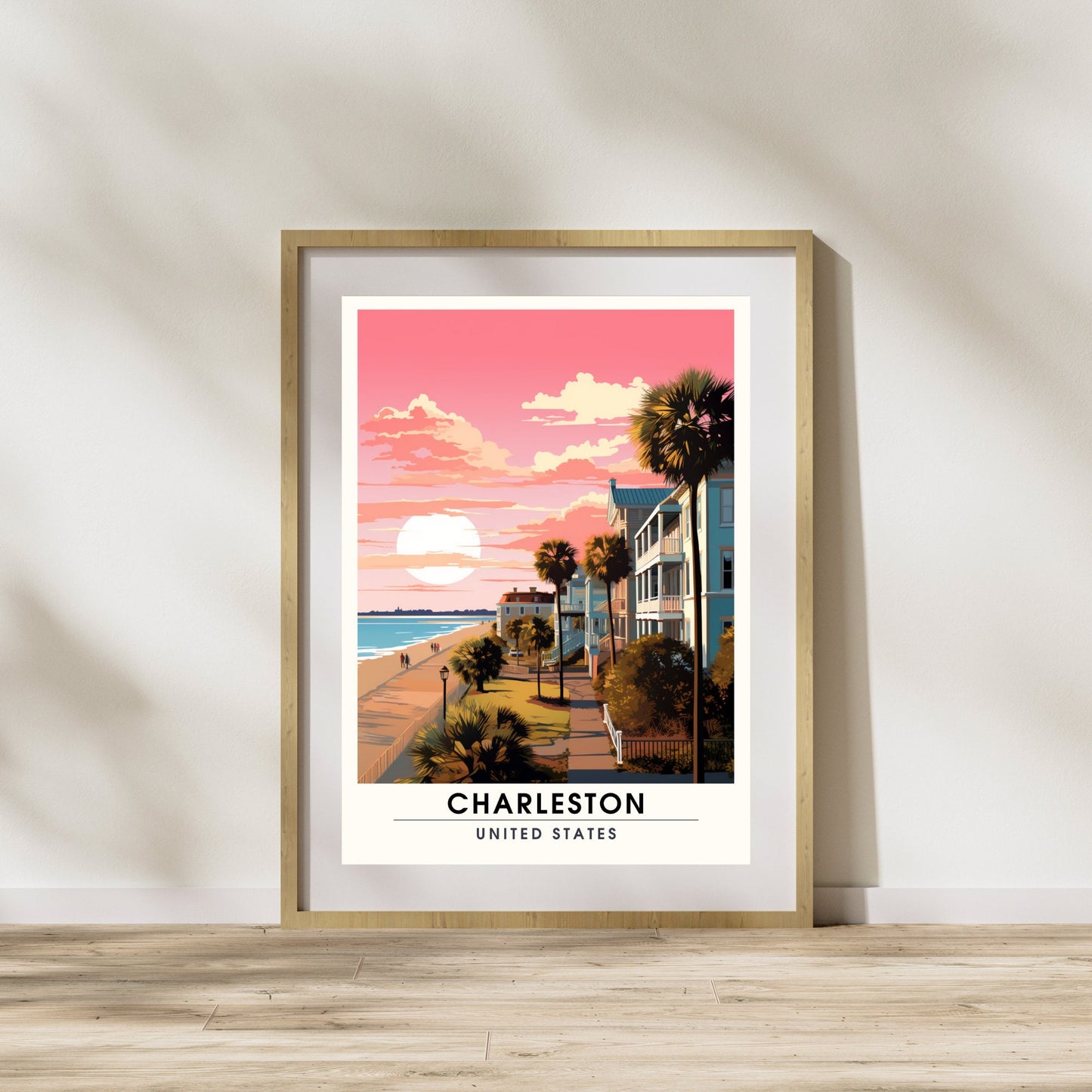 Impression Charleston | Impression de voyage Charleston | Poster Caroline du Sud