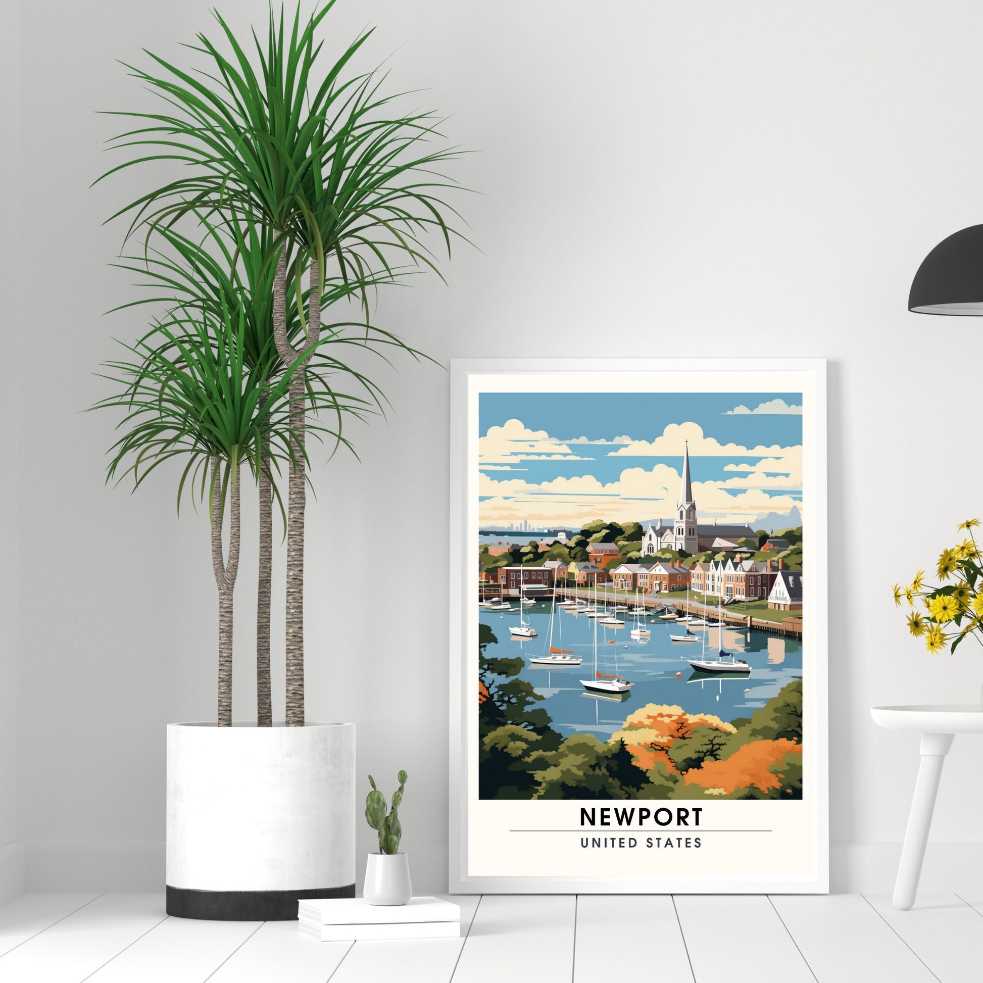 Impression Newport | Impression de voyage Newport | Poster Rhode Island