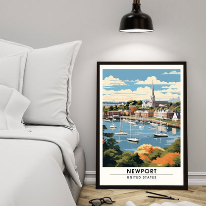 Impression Newport | Impression de voyage Newport | Poster Rhode Island