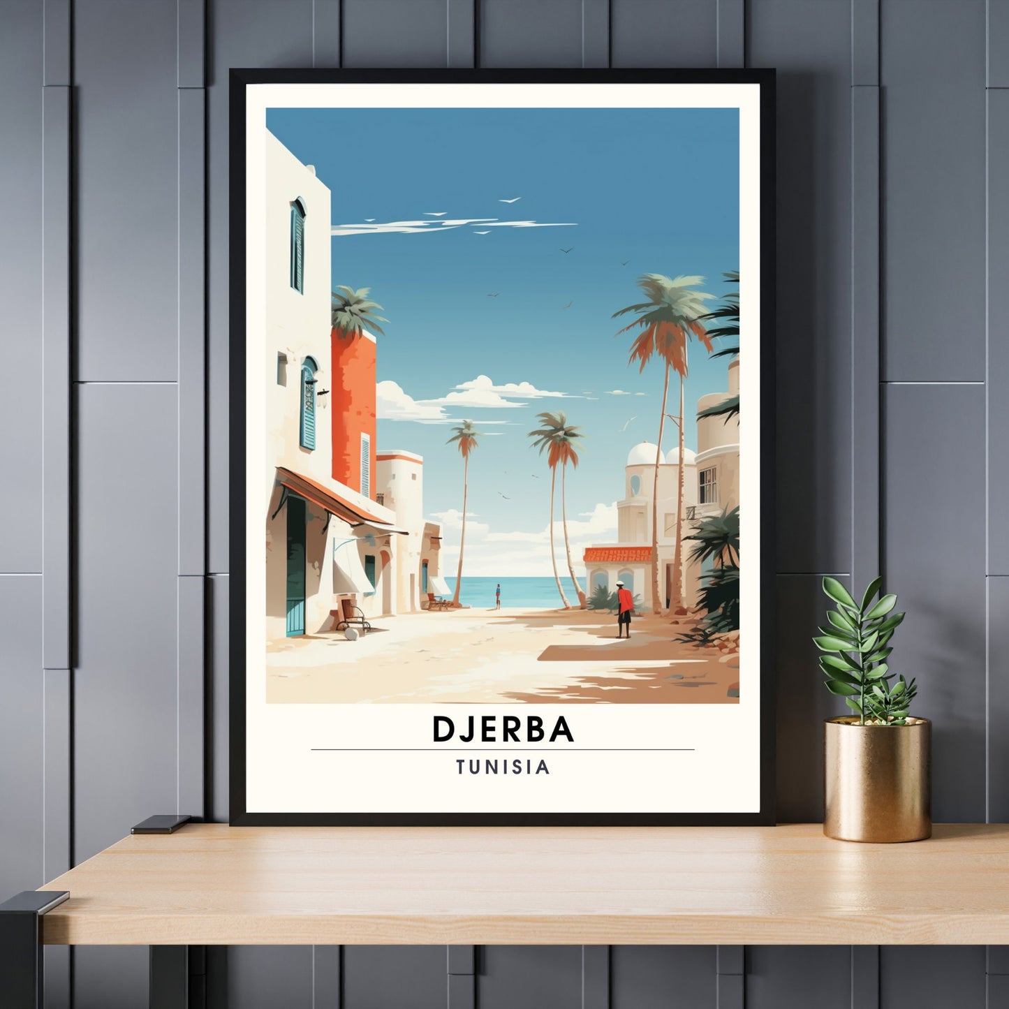 Impression Djerba | Impression de voyage Djerba | Poster Tunisie