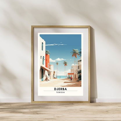 Impression Djerba | Impression de voyage Djerba | Poster Tunisie