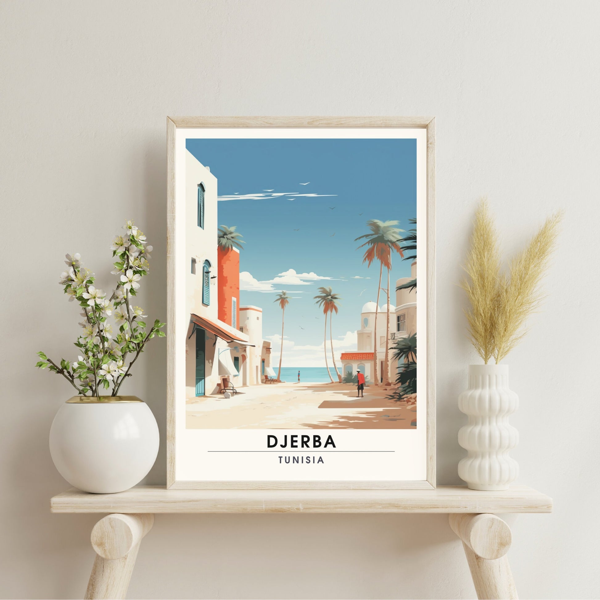 Impression Djerba | Impression de voyage Djerba | Poster Tunisie