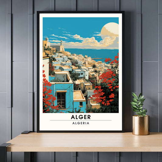 Impression Alger | Impression de voyage Alger | Affiche Casbah d'Alger