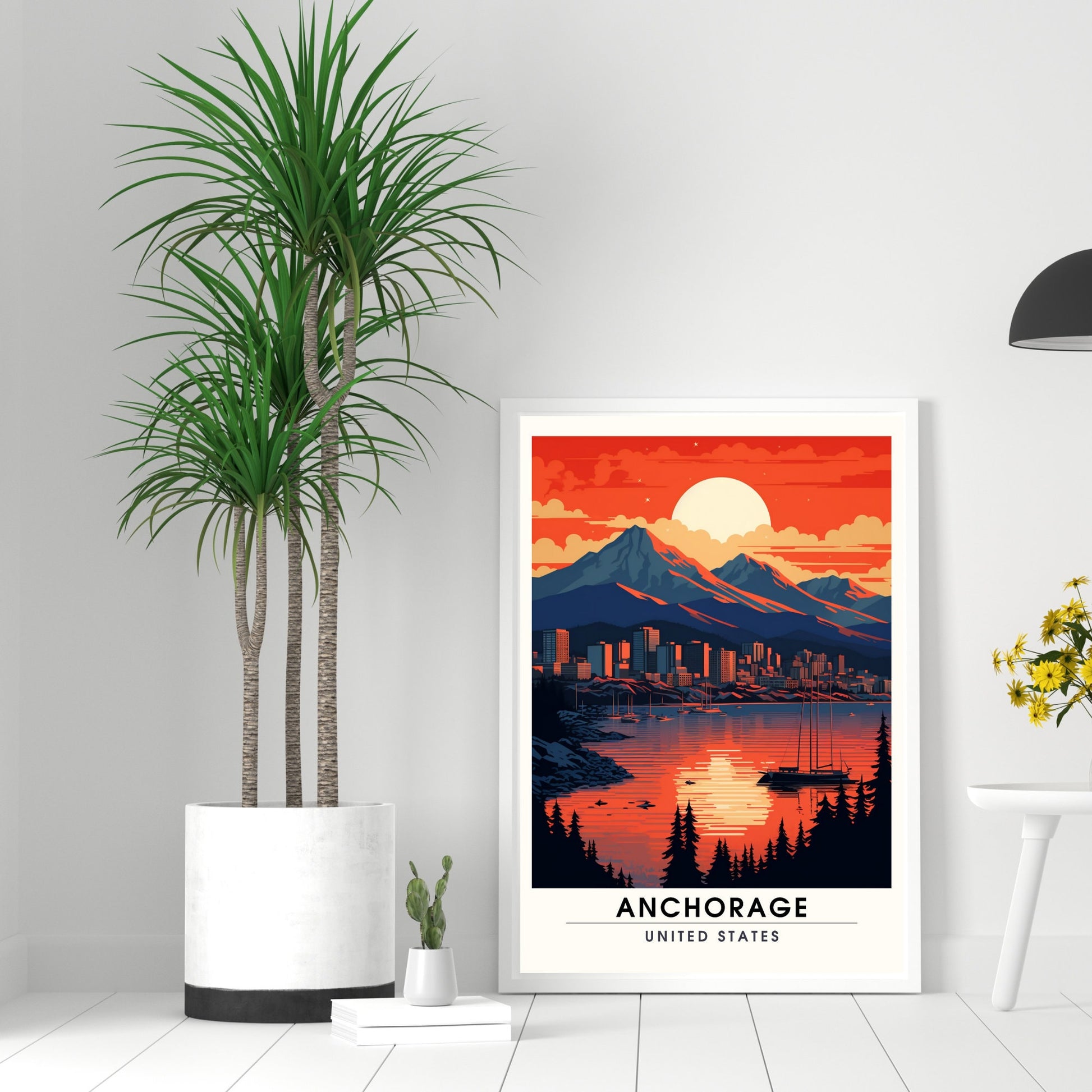 Impression Anchorage | Impression de voyage Anchorage | Poster Alaska