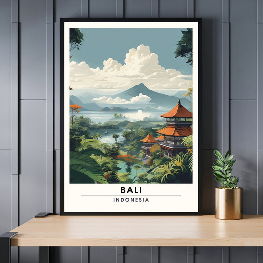 Impression Bali | Impression de voyage Bali | Poster Indonésie