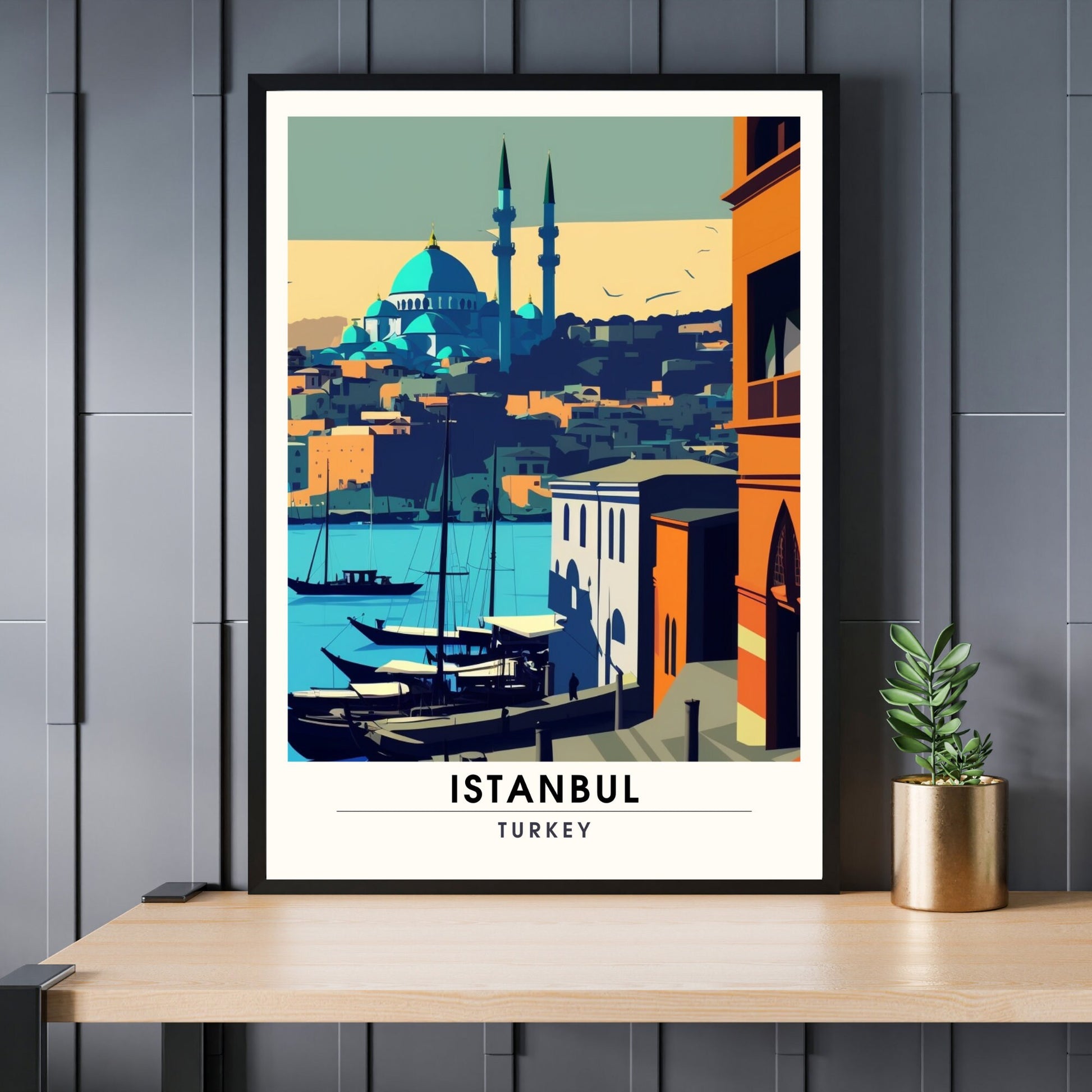 Impression Istanbul | Impression de voyage Istanbul | Poster Turquie