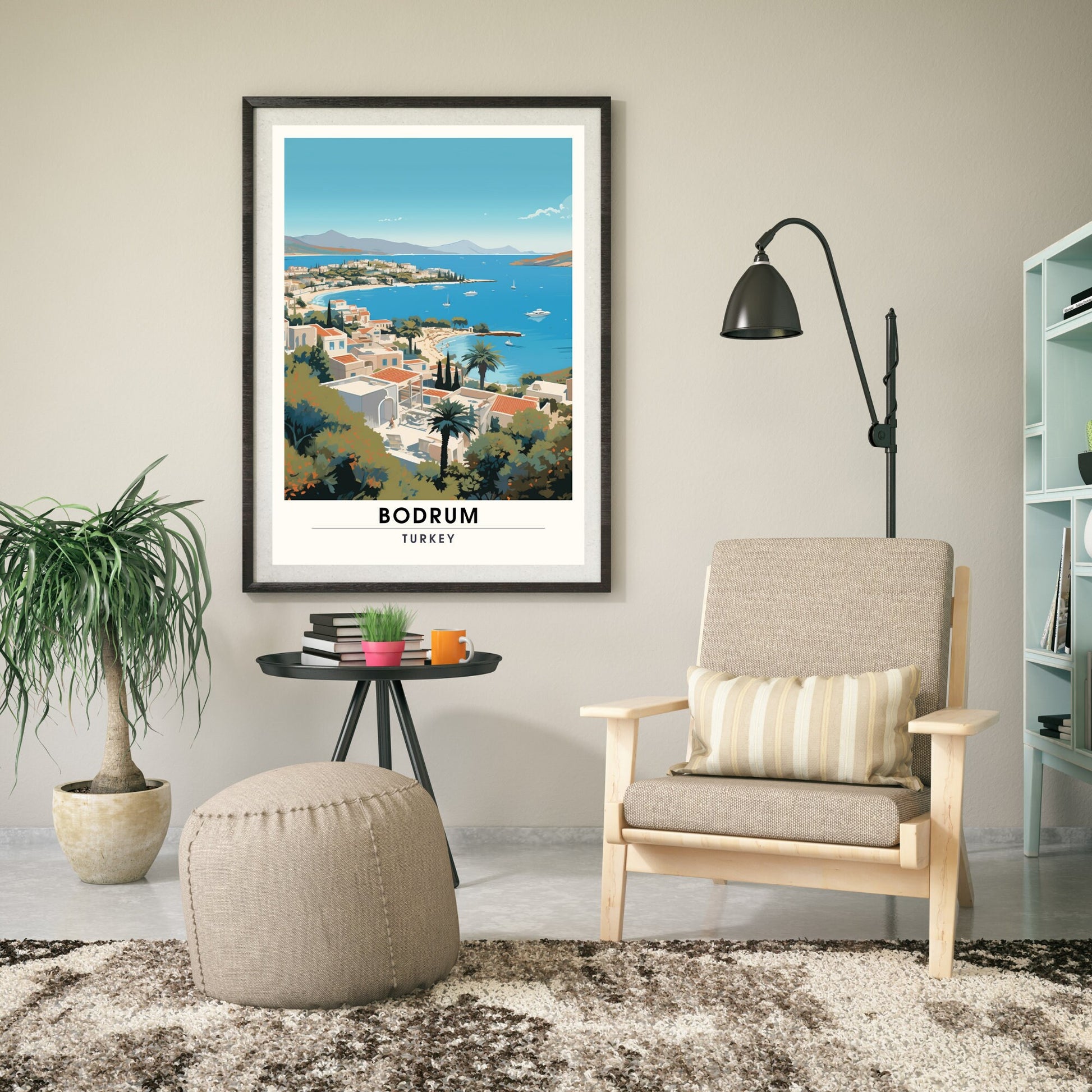 Impression Bodrum | Impression de voyage Bodrum | Poster Turquie