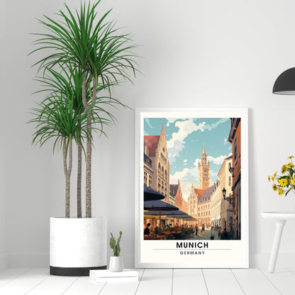 Impression Munich | Impression de voyage Munich, Allemagne | Poster Allemagne