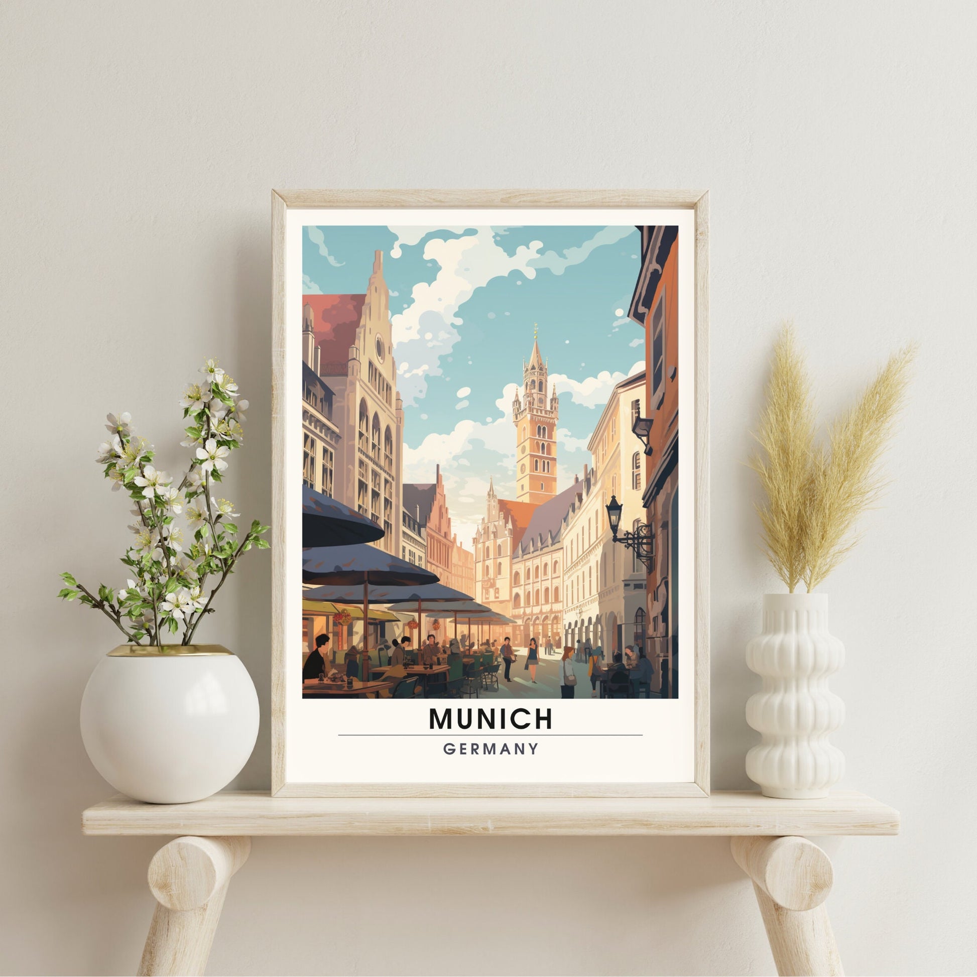 Impression Munich | Impression de voyage Munich, Allemagne | Poster Allemagne