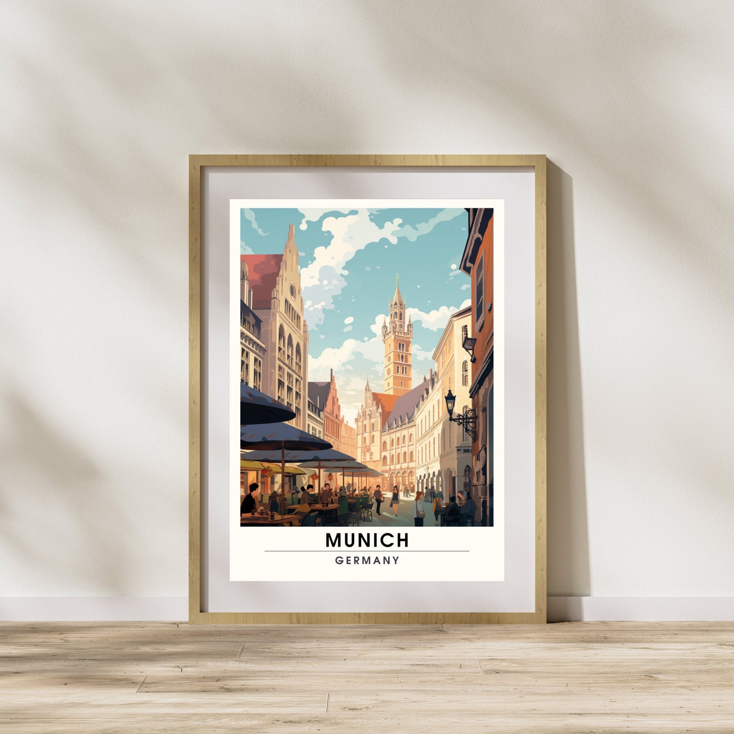 Impression Munich | Impression de voyage Munich, Allemagne | Poster Allemagne