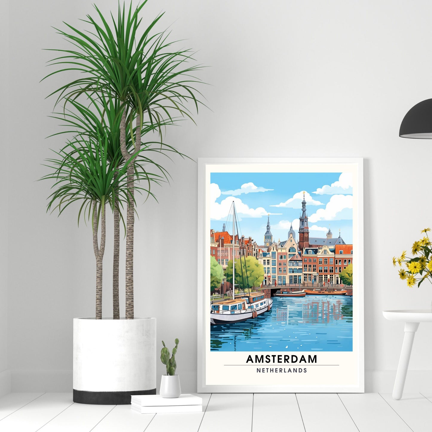 Impression Amsterdam | Impression de voyage Amsterdam | Poster Pays Bas