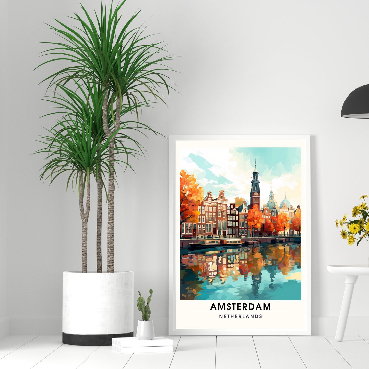 Impression Amsterdam | Poster de voyage Amsterdam | Un automne à Amsterdam