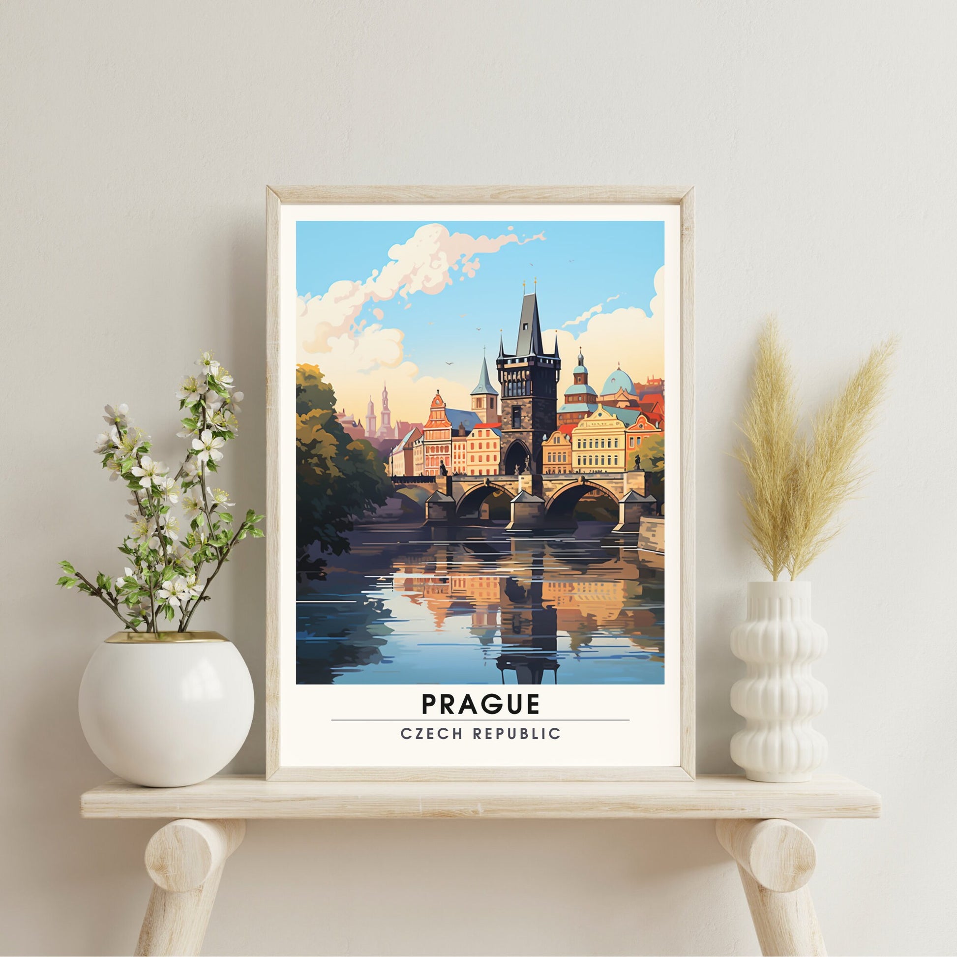 Impression Prague | Poster de voyage Prague