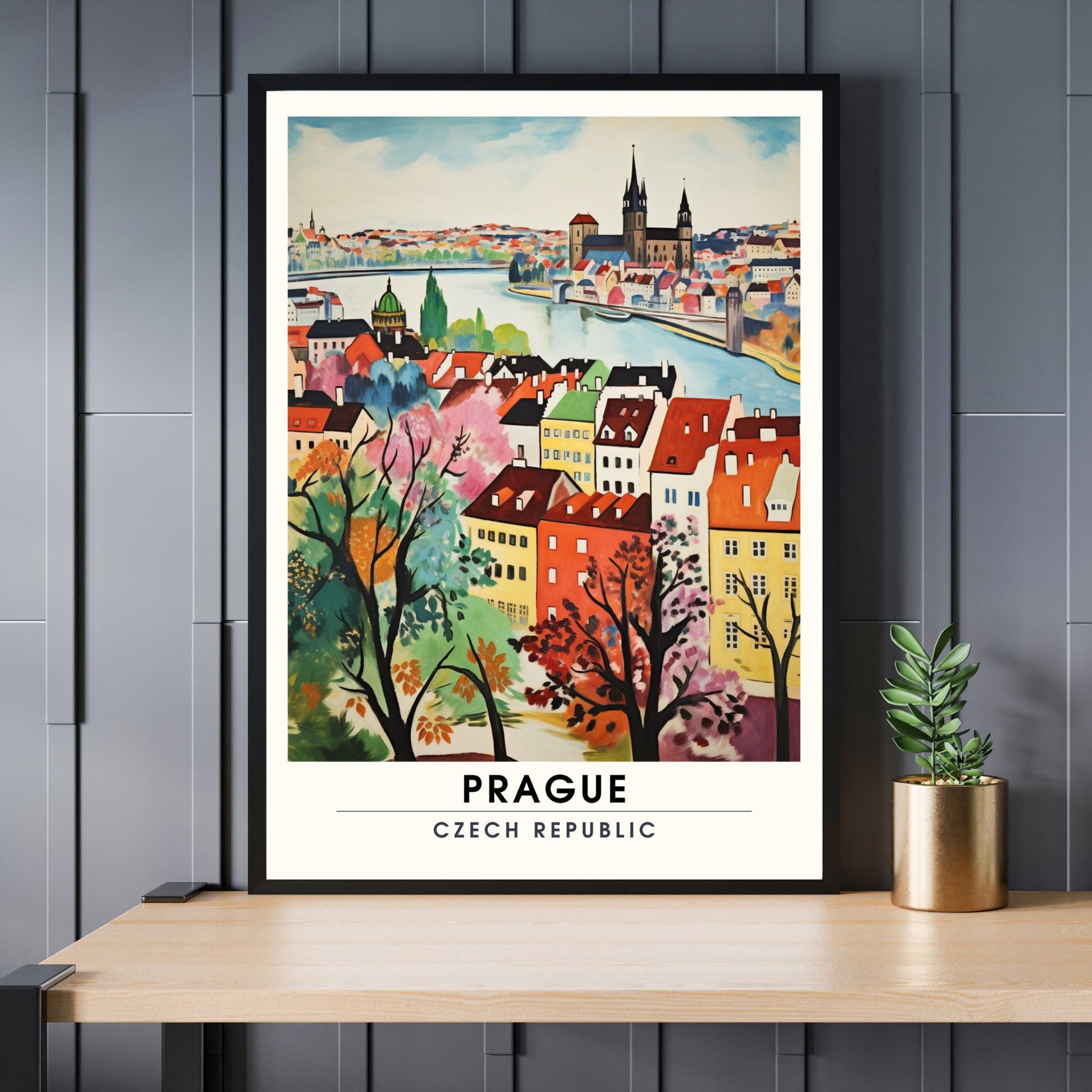 Impression Prague | Impression de voyage Prague | Style Henri Matisse