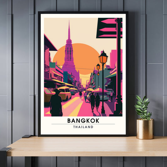 Impression Bangkok | Impression de voyage Bangkok | Style art minimaliste