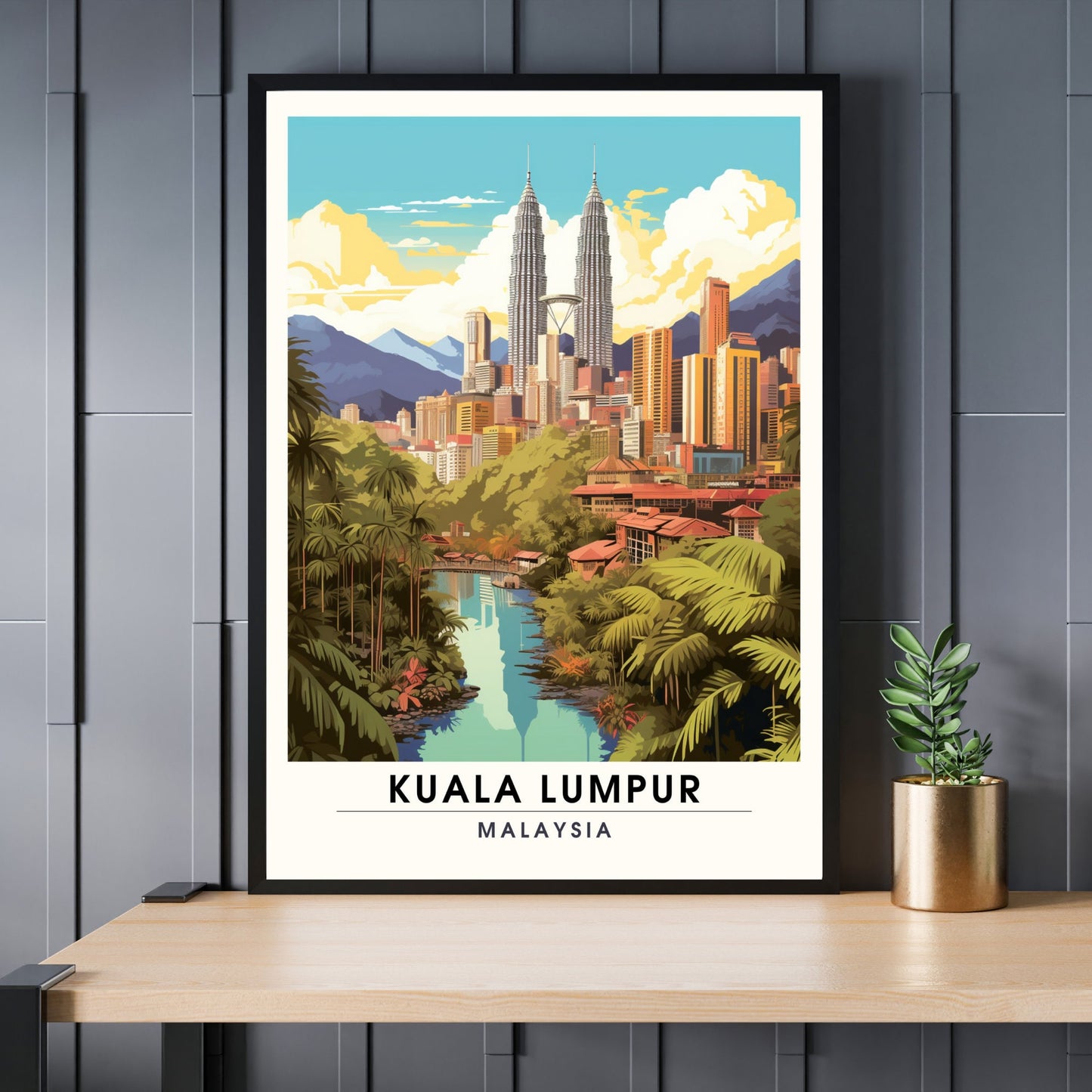 Impression Kuala Lumpur | Poster de voyage Kuala Lumpur