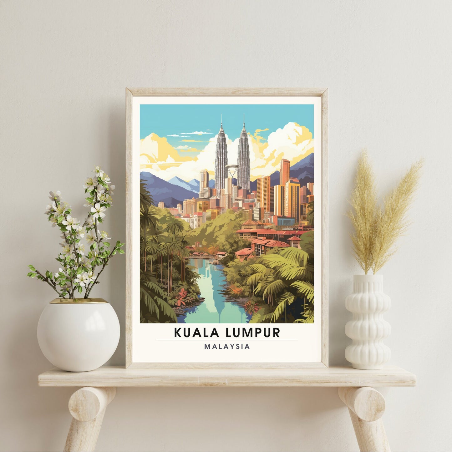 Impression Kuala Lumpur | Poster de voyage Kuala Lumpur