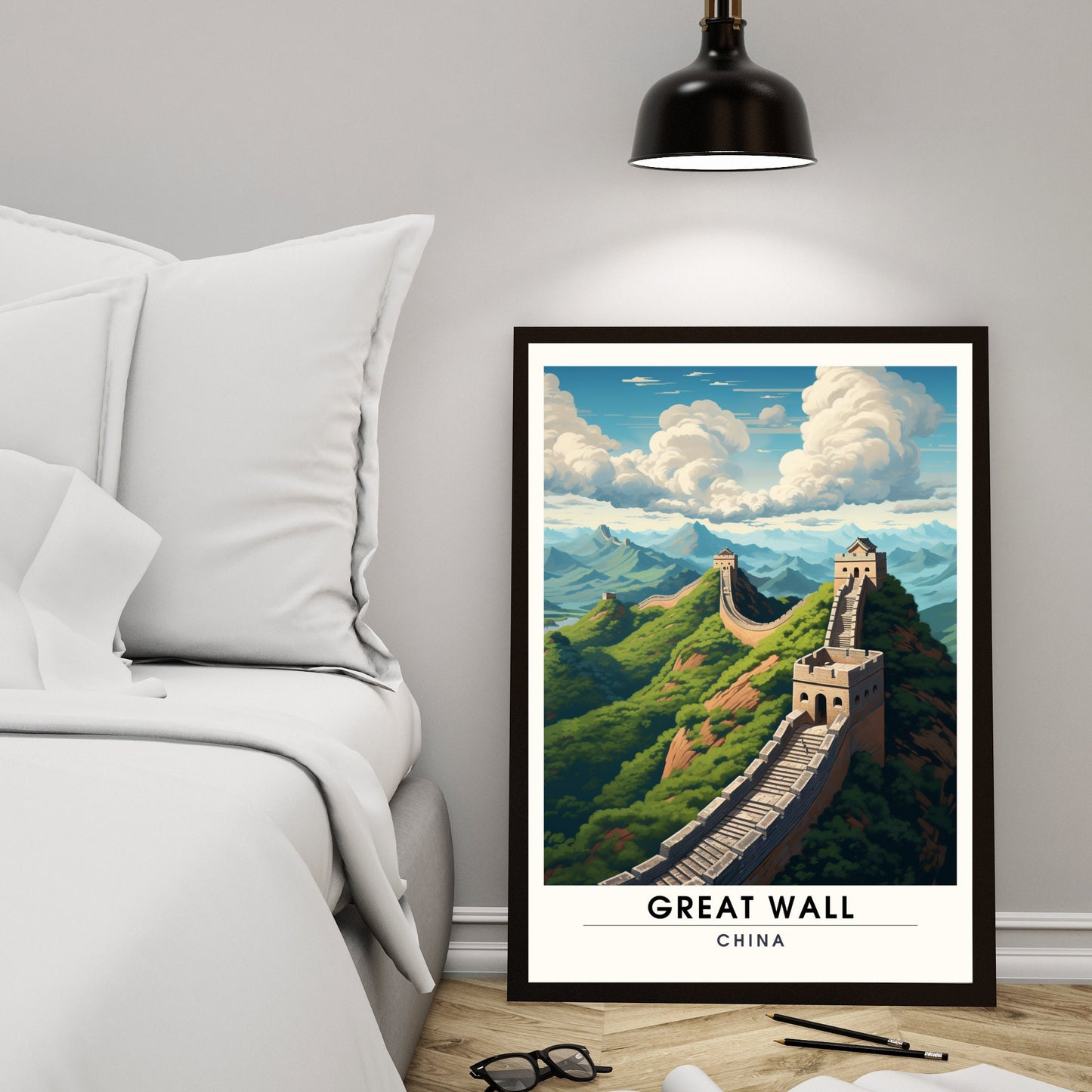 Impression Grande muraille de Chine | Poster de voyage Grande muraille de Chine