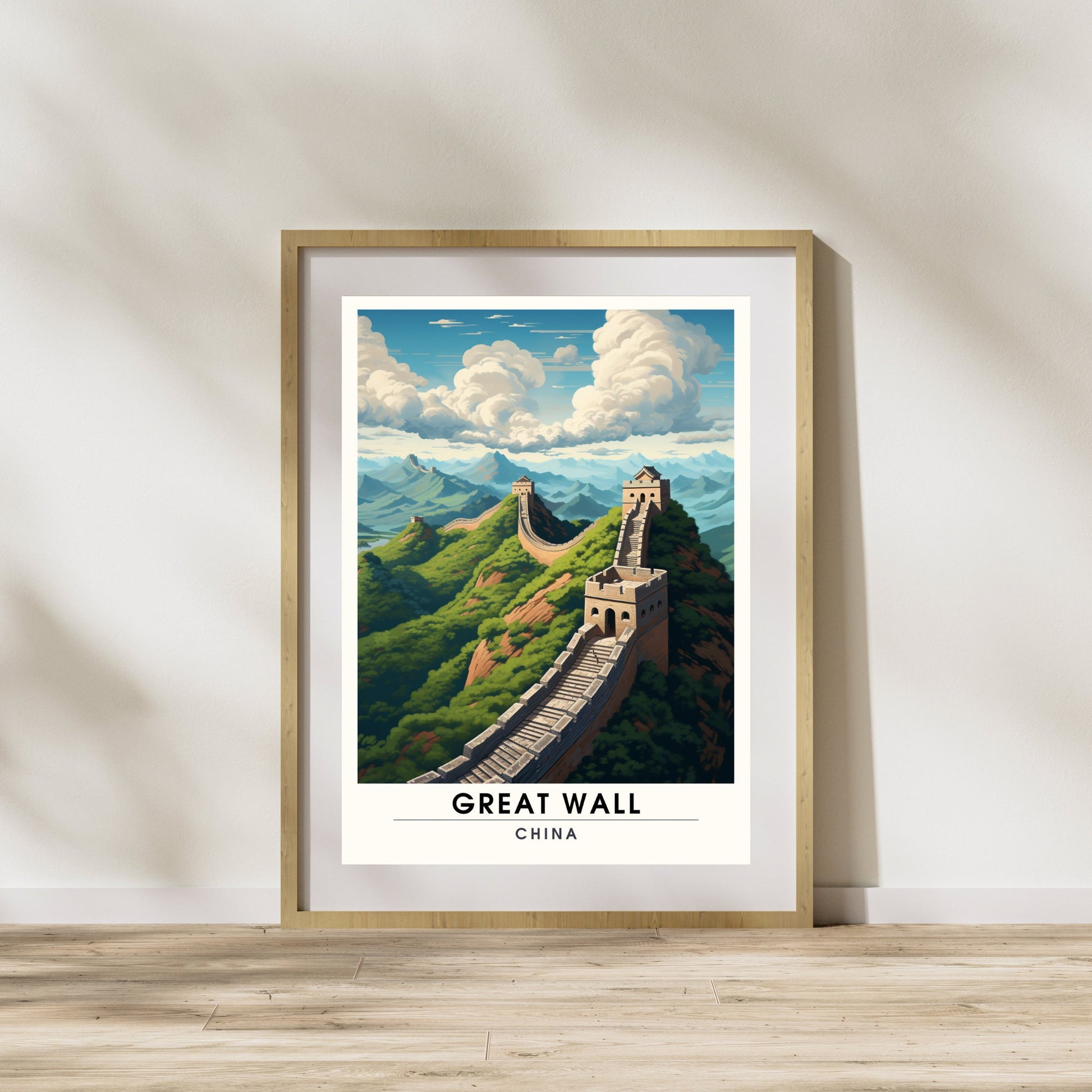 Impression Grande muraille de Chine | Poster de voyage Grande muraille de Chine