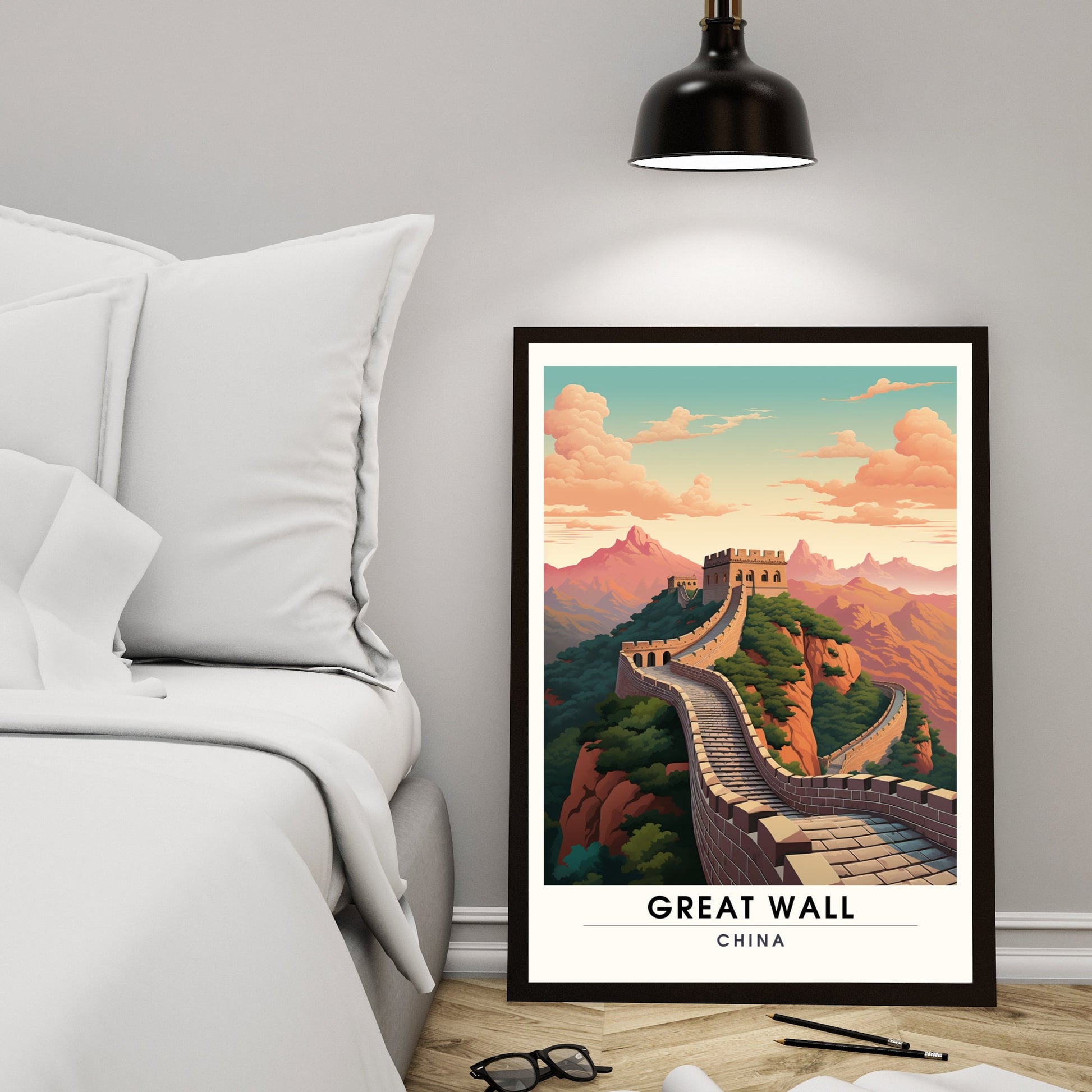 Impression Grande muraille de Chine | Poster de voyage Grande muraille