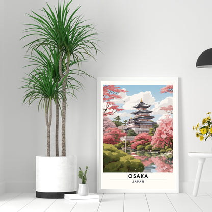 Impression Osaka, Japon | Poster de voyage Osaka