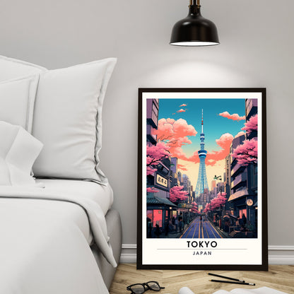 Impression Tokyo, Japon | Impression de voyage Tokyo | Poster Japon