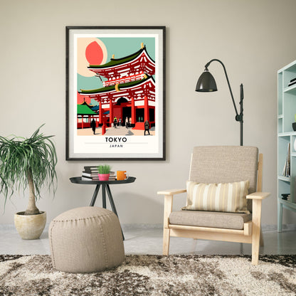 Impression Tokyo, Japon | Impression de voyage Tokyo | Poster Japon