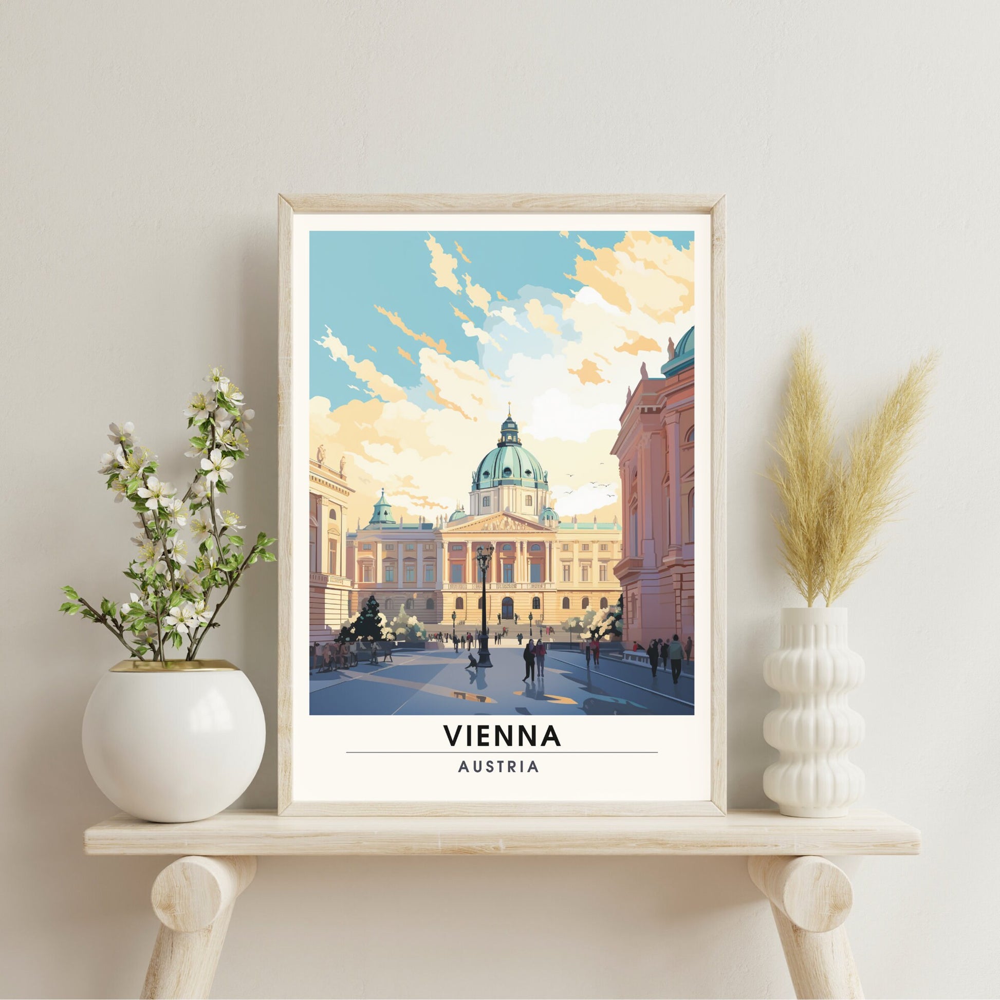 Impression Vienne | Poster de voyage Vienne, Autriche