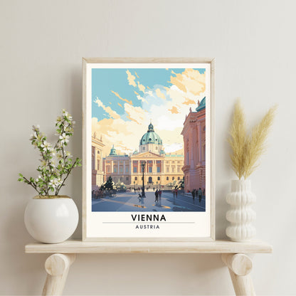 Impression Vienne | Poster de voyage Vienne, Autriche