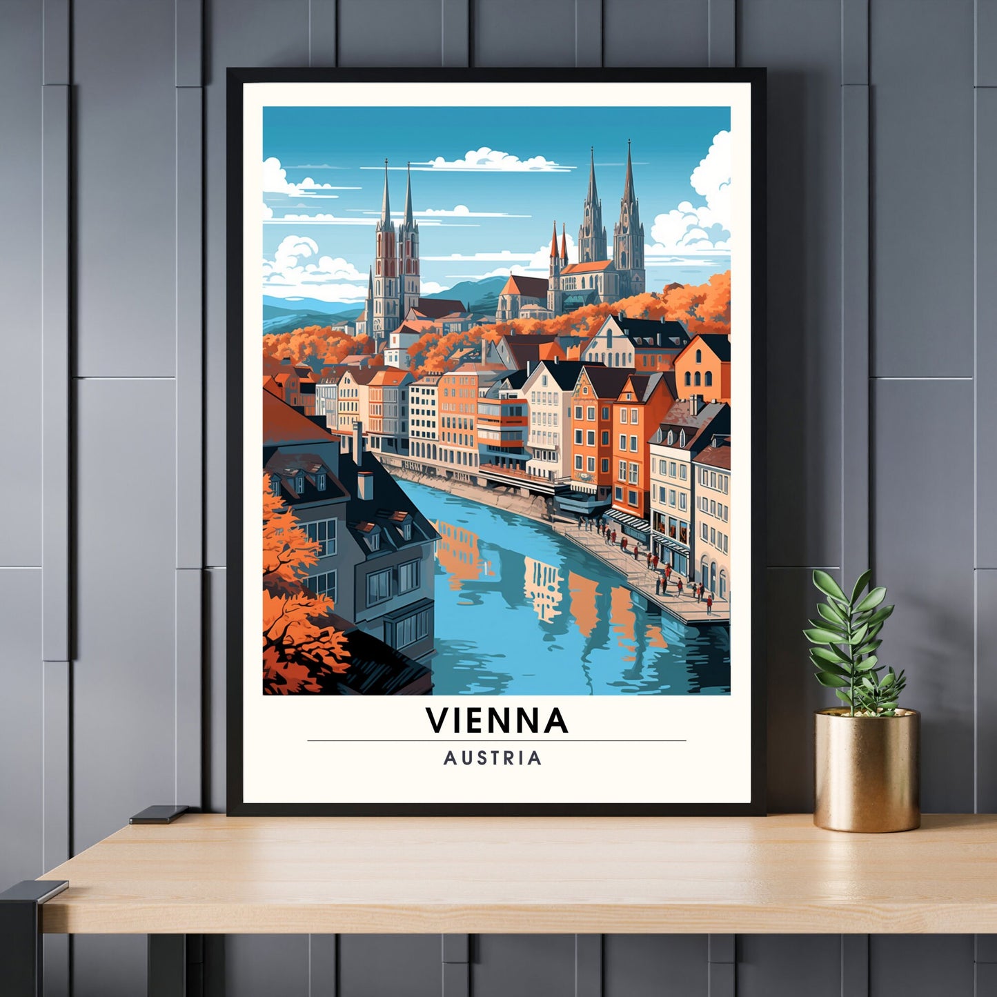 Impression Vienne | Impression de voyage Vienne | Poster Autriche