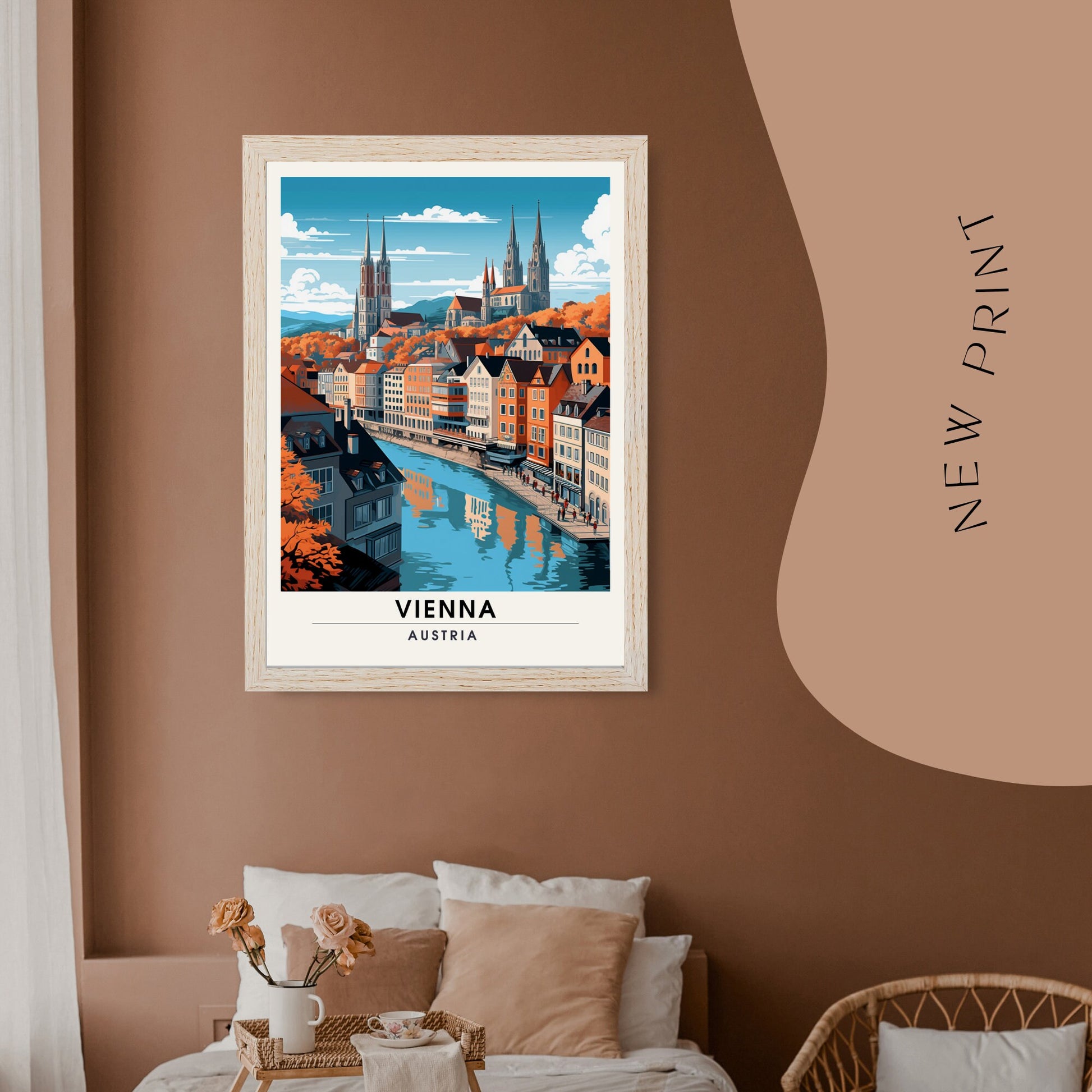 Impression Vienne | Impression de voyage Vienne | Poster Autriche