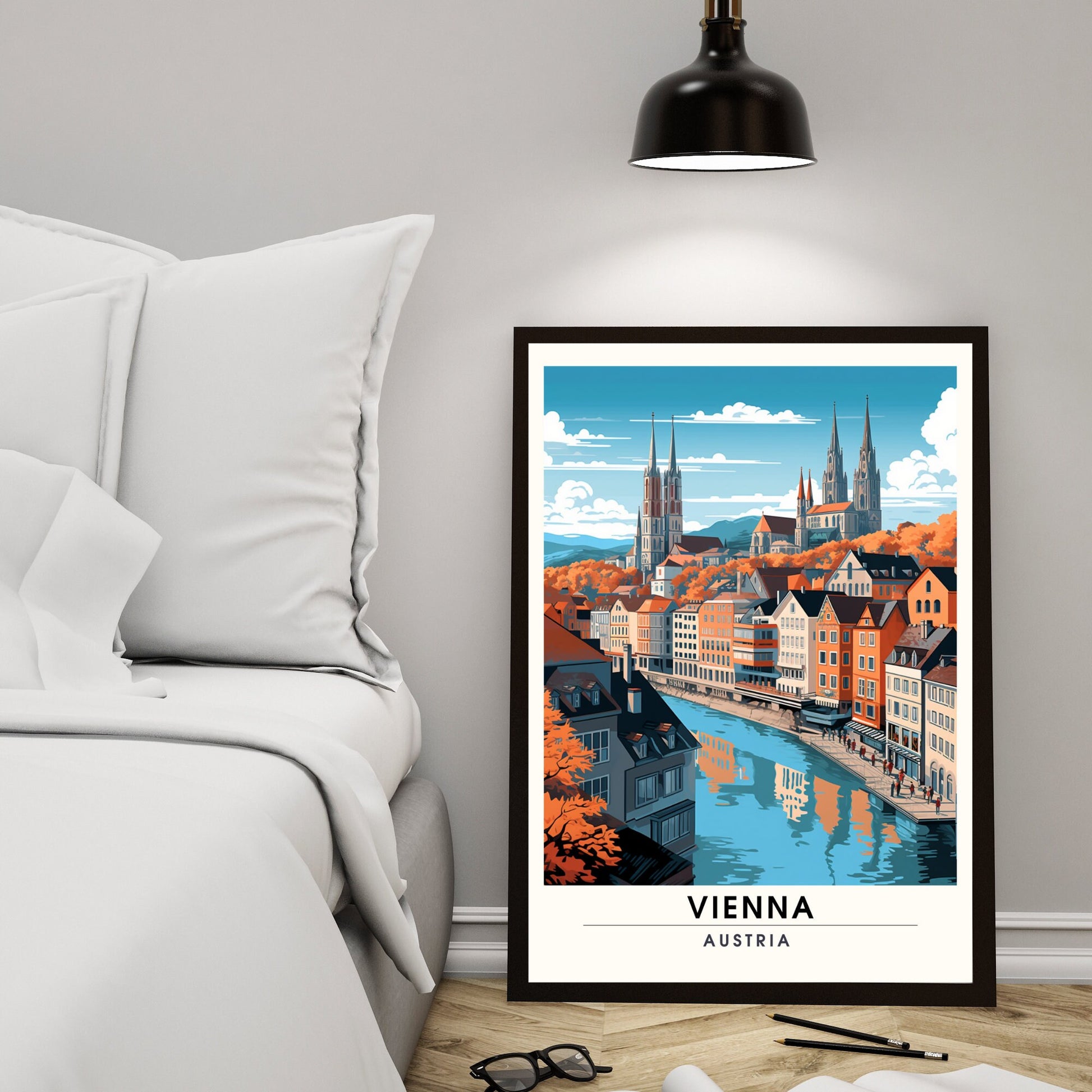 Impression Vienne | Impression de voyage Vienne | Poster Autriche