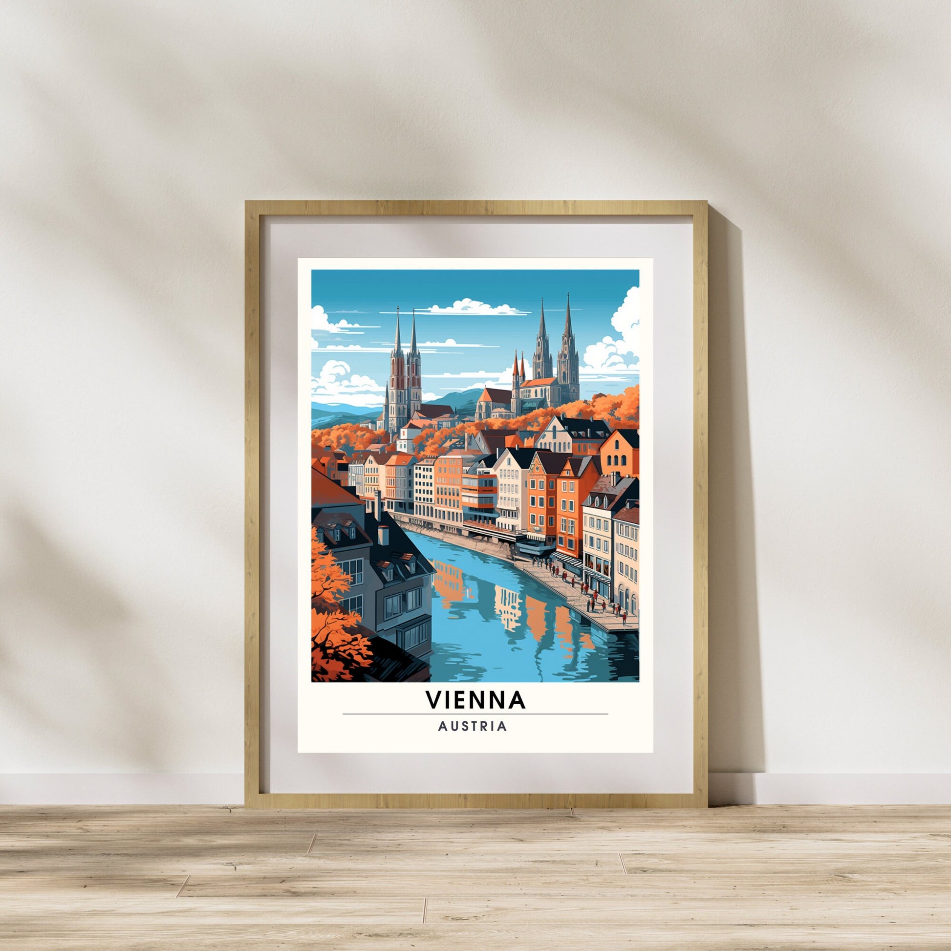 Impression Vienne | Impression de voyage Vienne | Poster Autriche