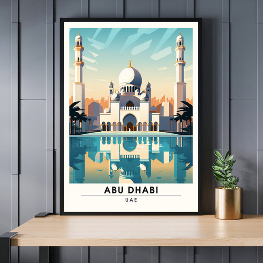 Impression Abou Dabi | Poster Émirats arabes unis