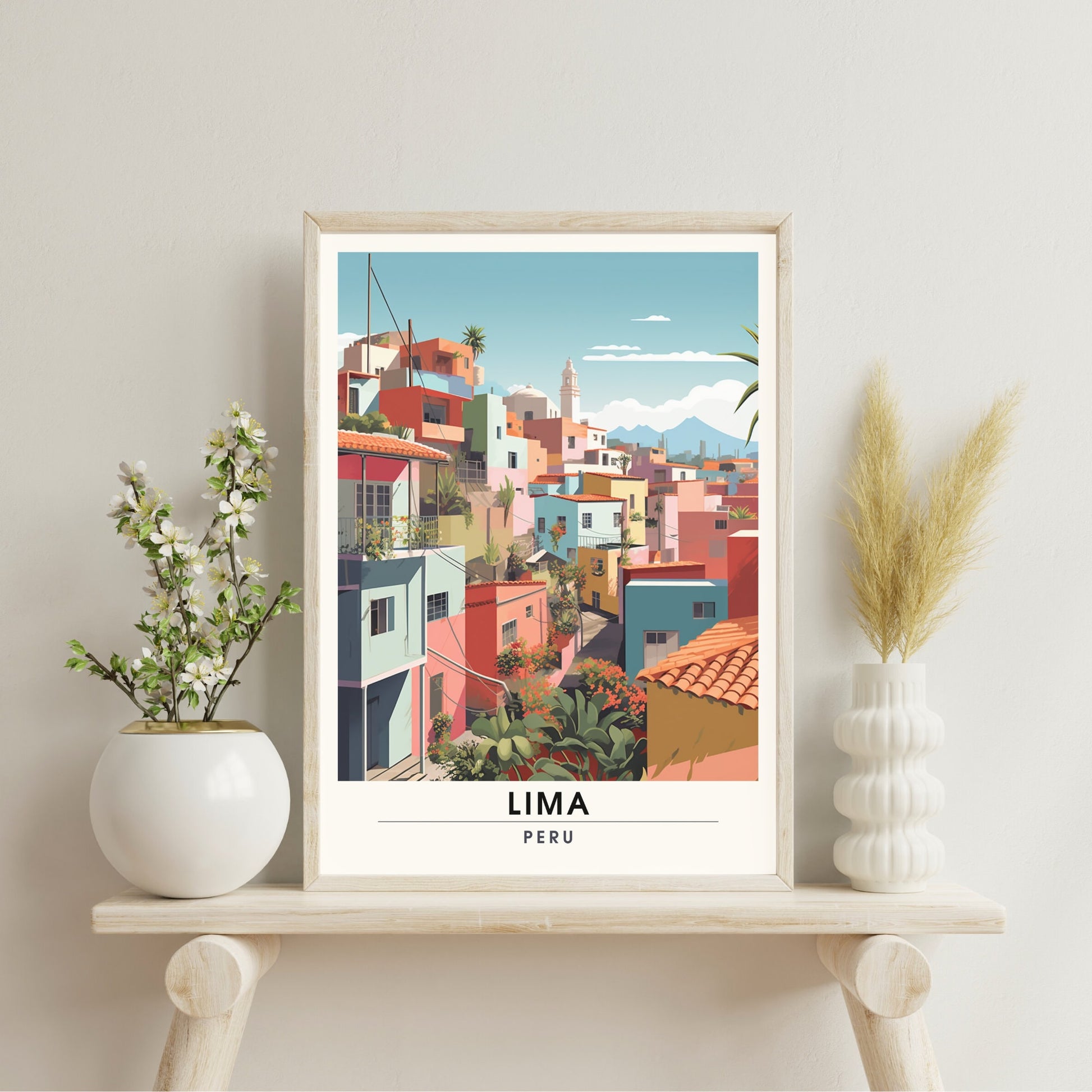 Impression Lima, Pérou | Poster de voyage Lima, Pérou | Impression de voyage